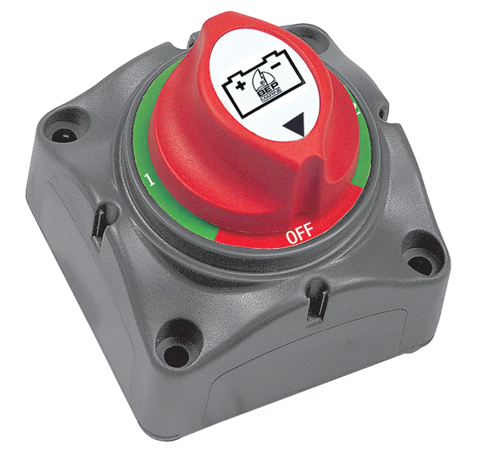 701S – BEP Battery Disconnect Switch, Universal Mount 48 Volt DC Key Type 1-2-Both-Off Switch 200 Amp DC Continuous/ ...